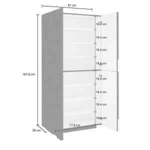 Scarpiera Moderna 4 Ante 81×39,2×167,6cm – PULSE