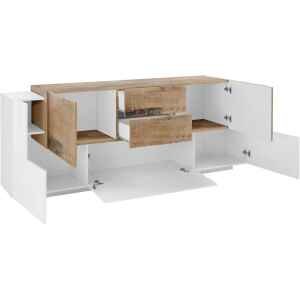 Madia 7 ante 2 cassetti per Soggiorno Moderna 220×40/45x86cm – ZENITH