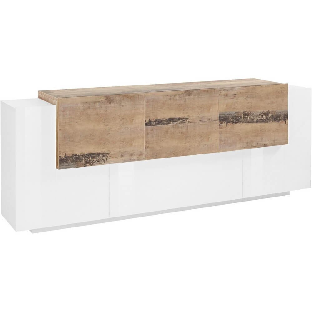 Madia 7 ante 2 cassetti per Soggiorno Moderna 220×40/45x86cm – ZENITH