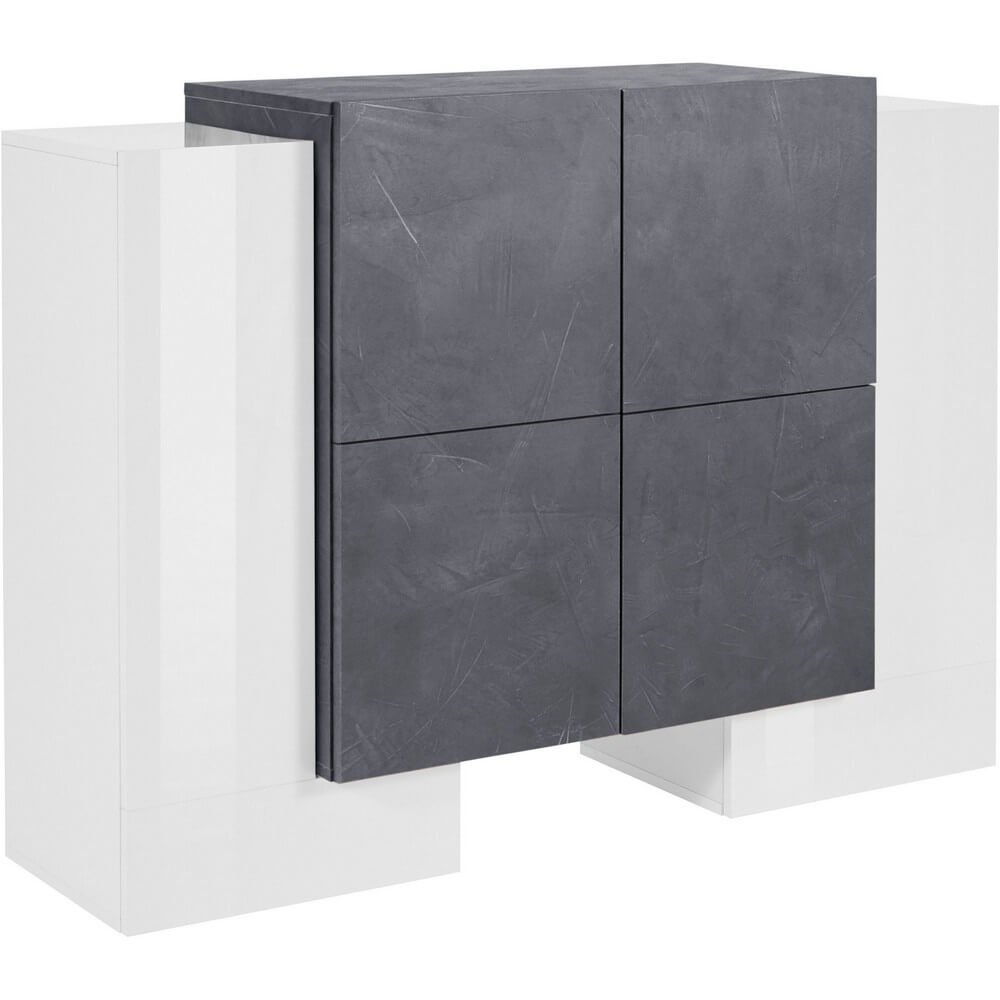 Madia 6 ante per Soggiorno Moderna 130×35/45x100cm – APEX