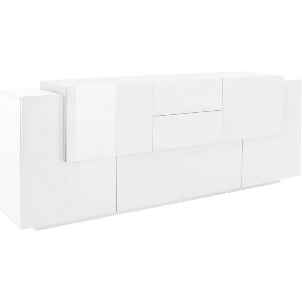 Madia 7 ante 2 cassetti per Soggiorno Moderna 220×40/45x86cm – ZENITH