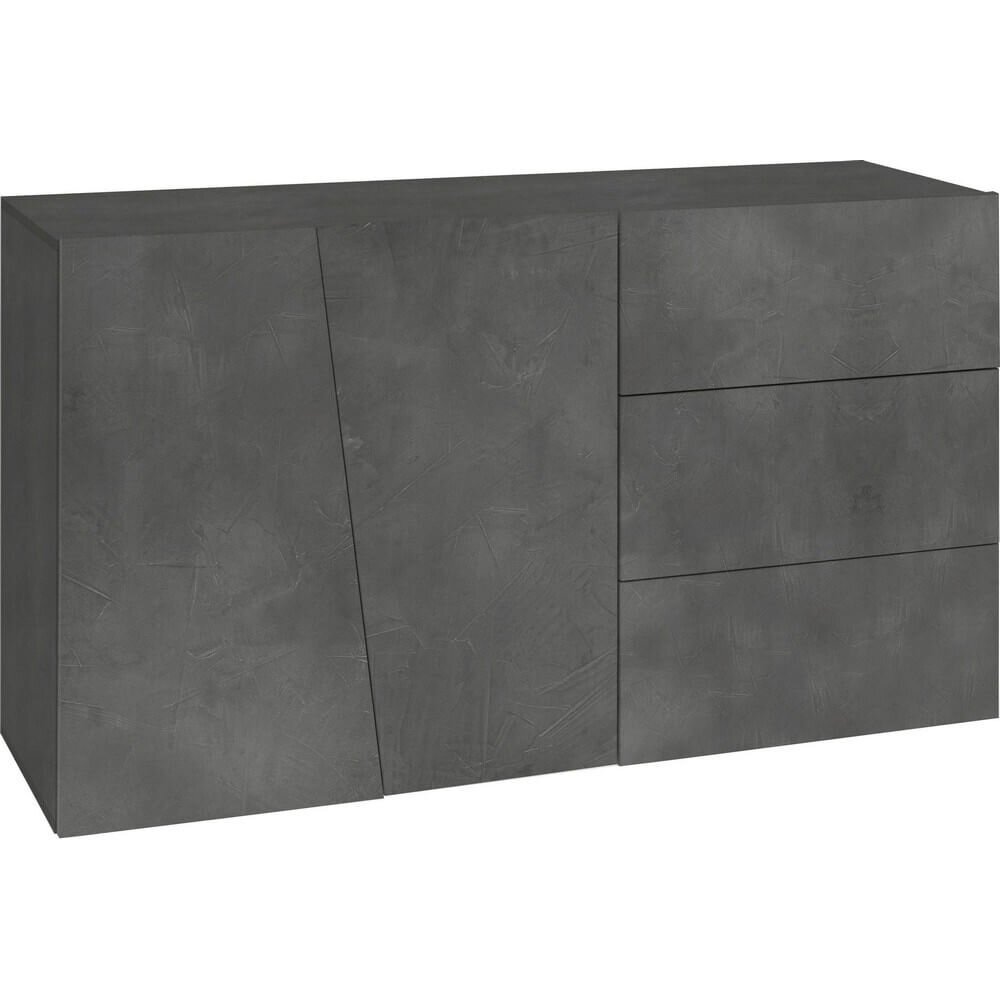 Madia con 2 ante e 3 cassetti per Soggiorno Moderna 140,9x43x86cm – GALAXIA