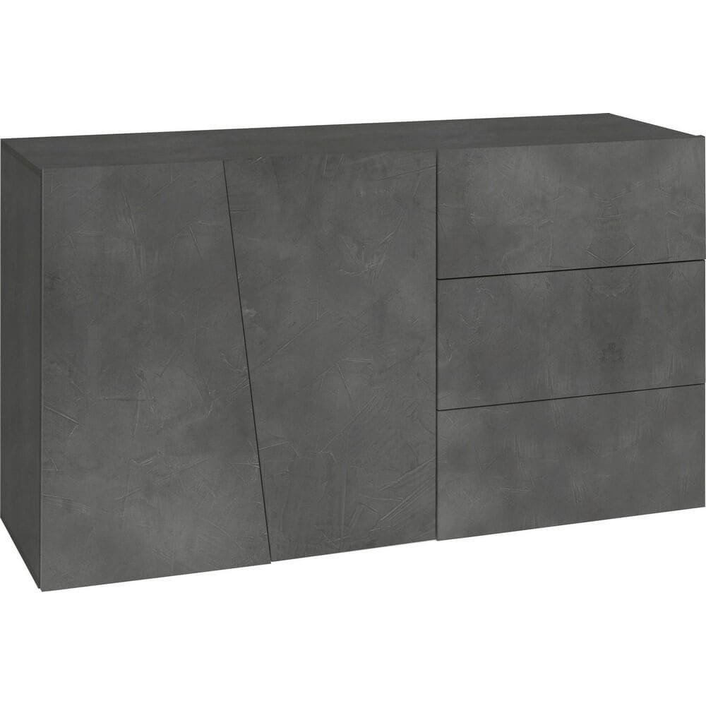 Madia con 2 ante e 3 cassetti per Soggiorno Moderna 140,9x43x86cm – GALAXIA