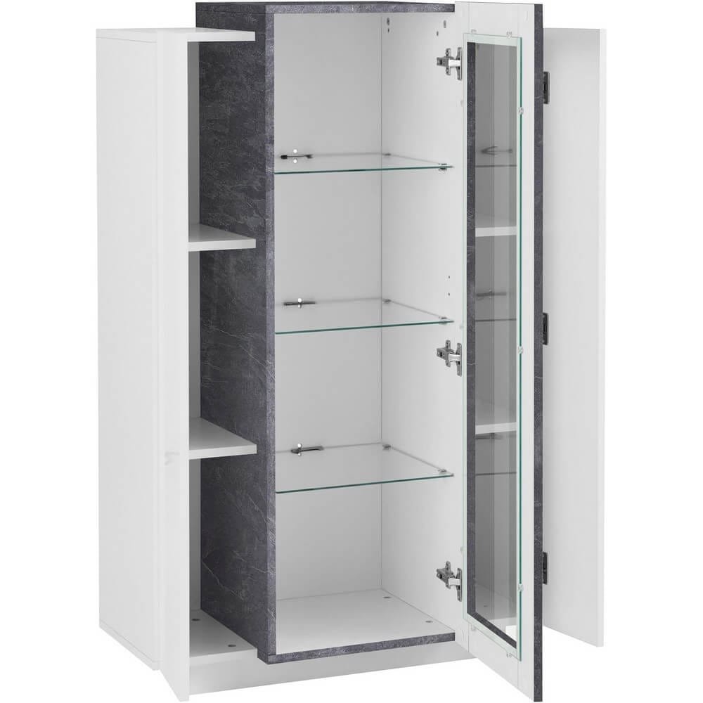 Vetrina Moderna per Soggiorno E Sala Da Pranzo 80x38x120,5cm – CELESTIA