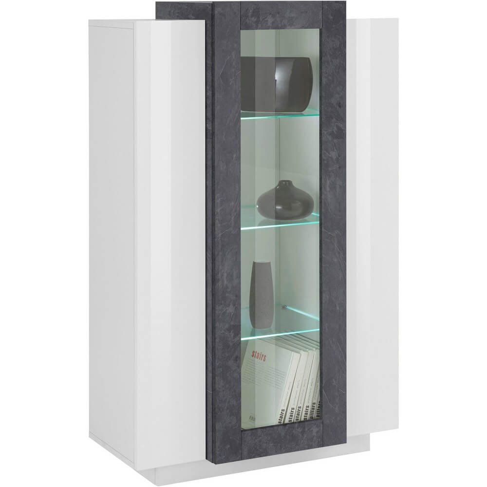 Vetrina Moderna per Soggiorno E Sala Da Pranzo 80x38x120,5cm – CELESTIA