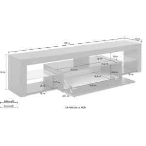 Mobile porta tv un’anta 160 160x40x35cm – SOLSTICE