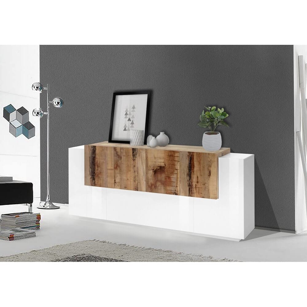 Madia 7 ante per Soggiorno Moderna 200×40/45x86cm – ZENITH