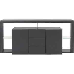 Madia moderna 2 ante con 3 cassetti 180x40x80cm – SOLSTICE