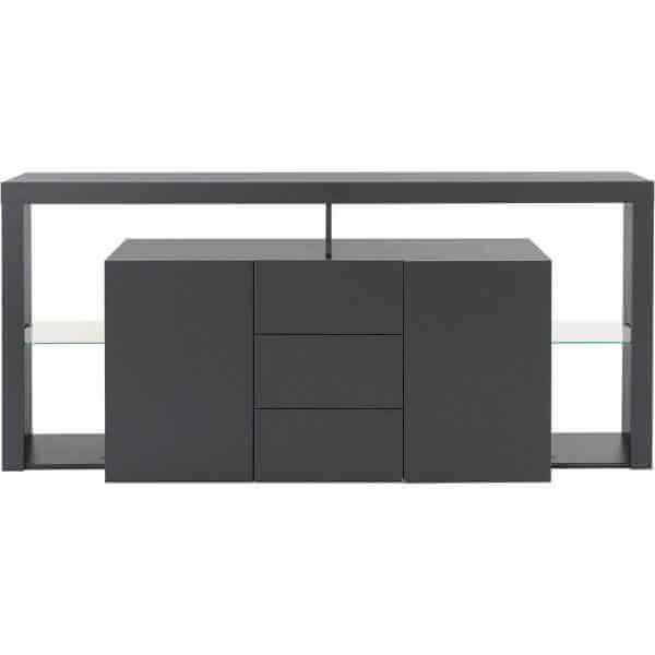 Madia moderna 2 ante con 3 cassetti 180x40x80cm – SOLSTICE