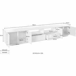 Mobile Porta Tv Moderno 260×41,4x46cm – ENIGMA