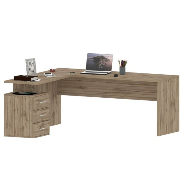Scrivania Moderna Da Ufficio 160/180x60x75cm – NOVA