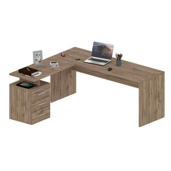 Scrivania Moderna Da Ufficio 160/180x60x75cm – NOVA