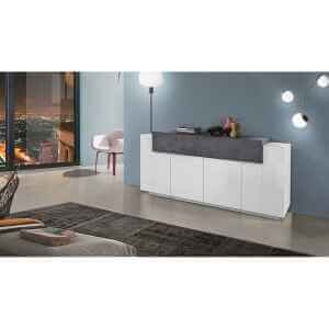 Madia 5 ante per Soggiorno Moderna 200x45x85,5cm – CELESTIA