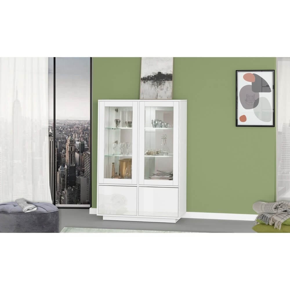 Vetrina Moderna per Soggiorno E Sala Da Pranzo 100,1×41,4x146cm – ENIGMA