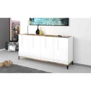 Madia 4 ante per Soggiorno Moderna 160x40x82cm – ARTEMIS