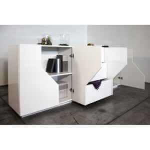 Madia 4 ante 3 cassetti per Soggiorno Moderna 2201,1x43x86cm – NEBULA