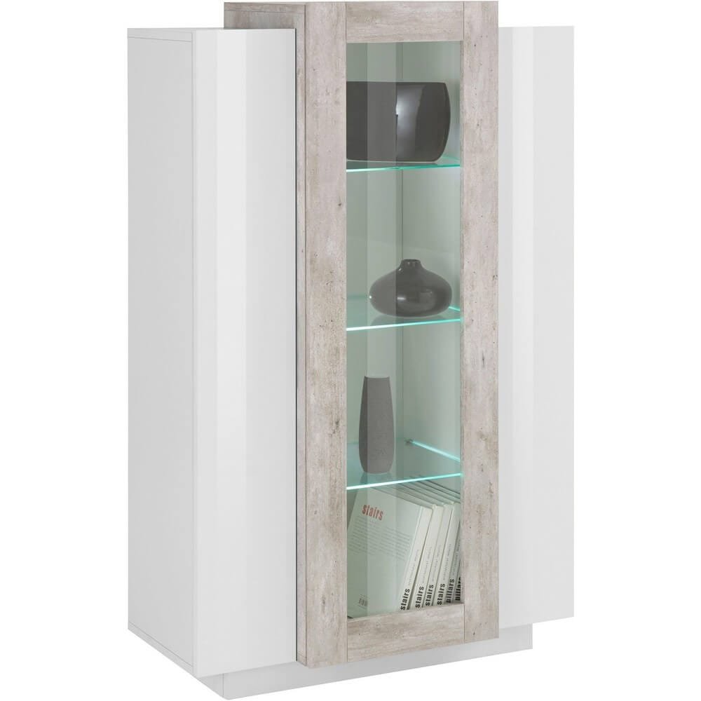 Vetrina Moderna per Soggiorno E Sala Da Pranzo 80x38x120,5cm – CELESTIA