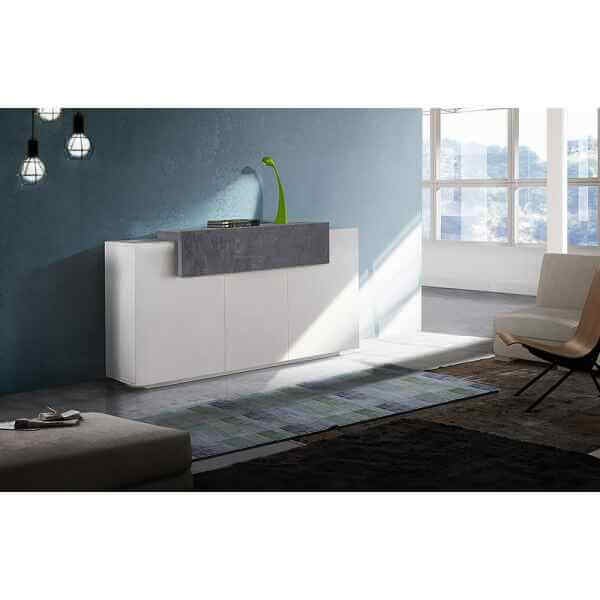 Madia 4 ante per Soggiorno Moderna 160x45x85,5cm – CELESTIA