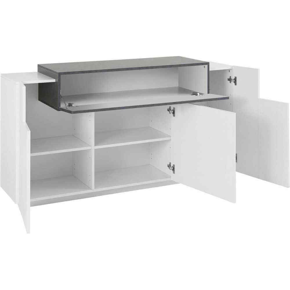 Madia 4 ante per Soggiorno Moderna 160x45x85,5cm – CELESTIA