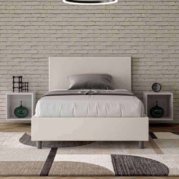 Letto una piazza e mezza rivestito in Similpelle – ADELE