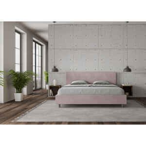 Letto Matrimoniale King size rivestito in Microfibra – ADELE