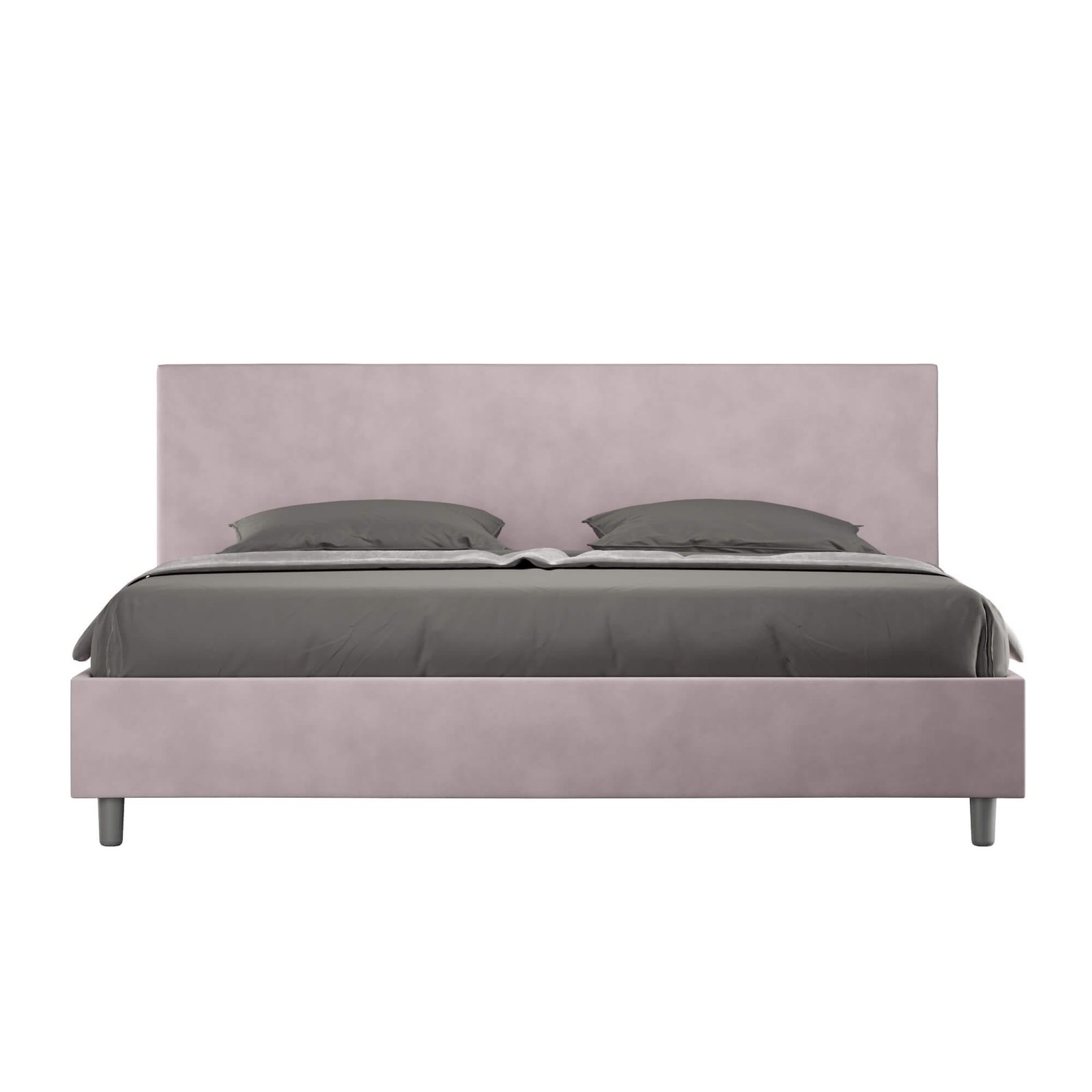 Letto Matrimoniale King size rivestito in Microfibra – ADELE