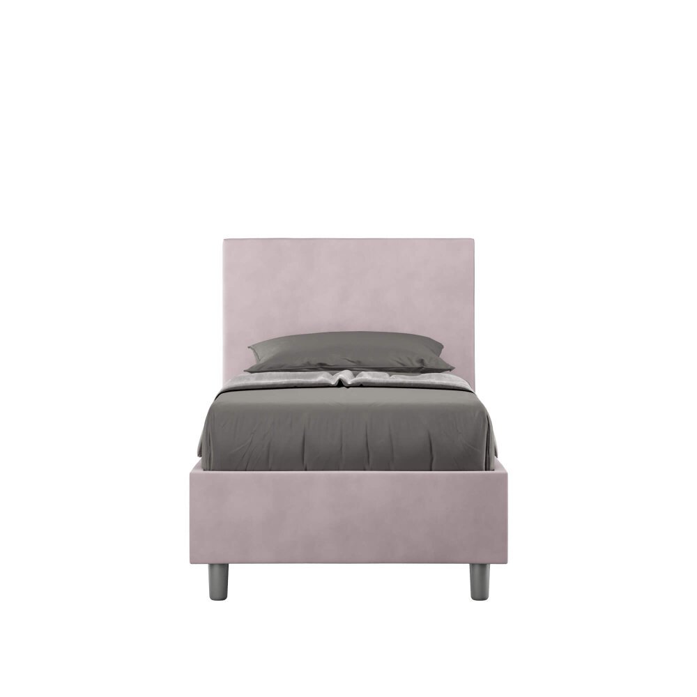 Letto Singolo rivestito in Microfibra – ADELE