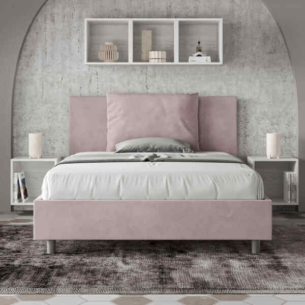 Letto Matrimoniale rivestito in Microfibra – ANTEA