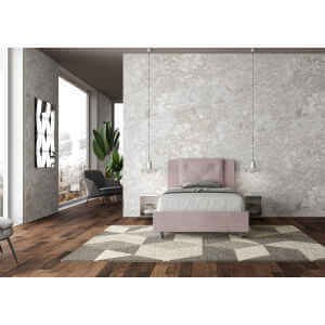 Letto una piazza e mezza rivestito in Microfibra – APPIA