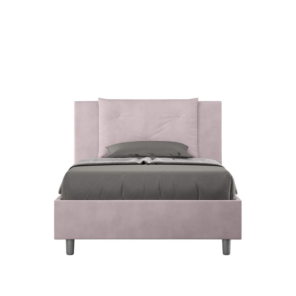 Letto Singolo rivestito in Microfibra – APPIA