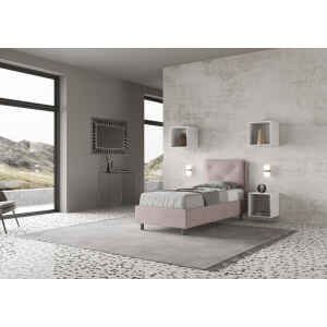 Letto Singolo rivestito in Microfibra – APPIA