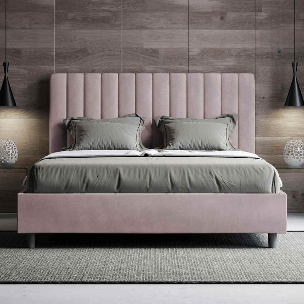 Letto alla Francese rivestito in Microfibra – AGUEDA