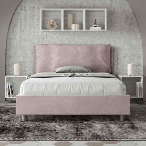 Alternative view of Letto alla Francese rivestito in Microfibra - ANTEA LARGE