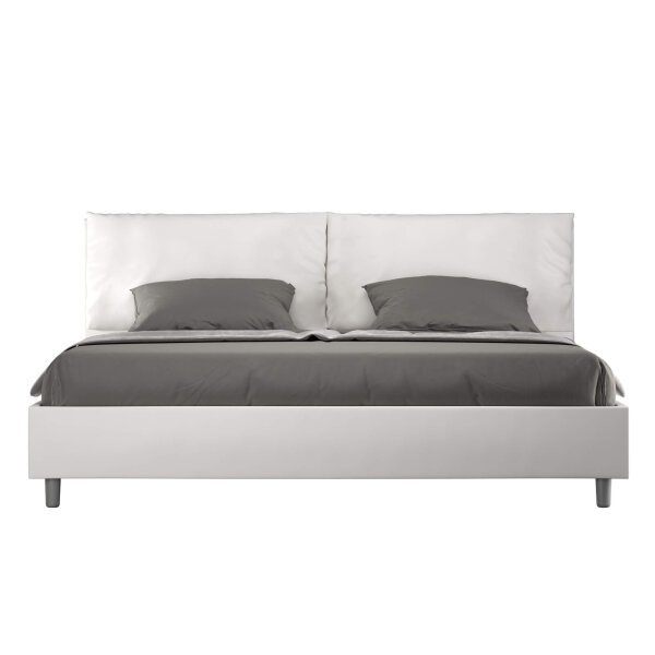 Letto Matrimoniale King size rivestito in Similpelle con cuscini xl – ANTEA LARGE