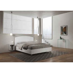 Letto Matrimoniale rivestito in Similpelle – ANTILIA