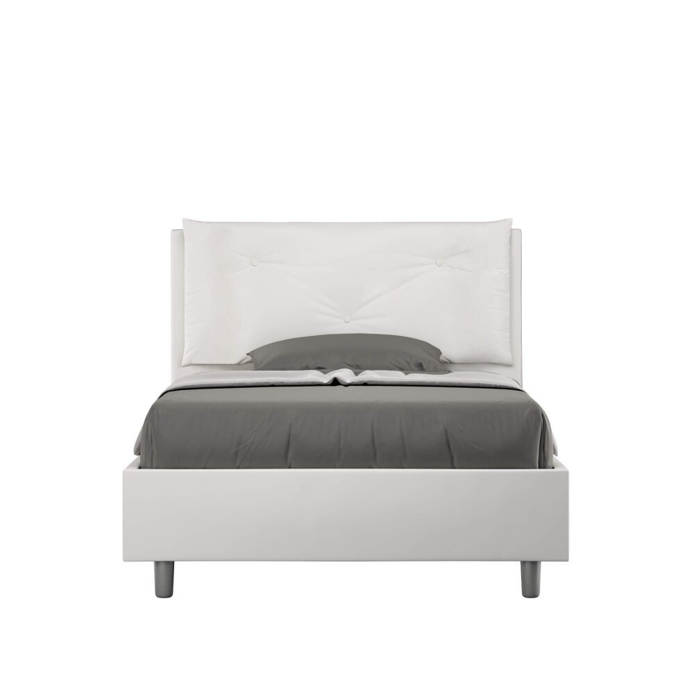 Letto una piazza e mezza rivestito in Similpelle con cuscini xl – APPIA LARGE