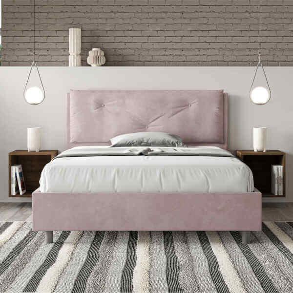 Alternative view of Letto alla Francese rivestito in Microfibra - APPIA LARGE