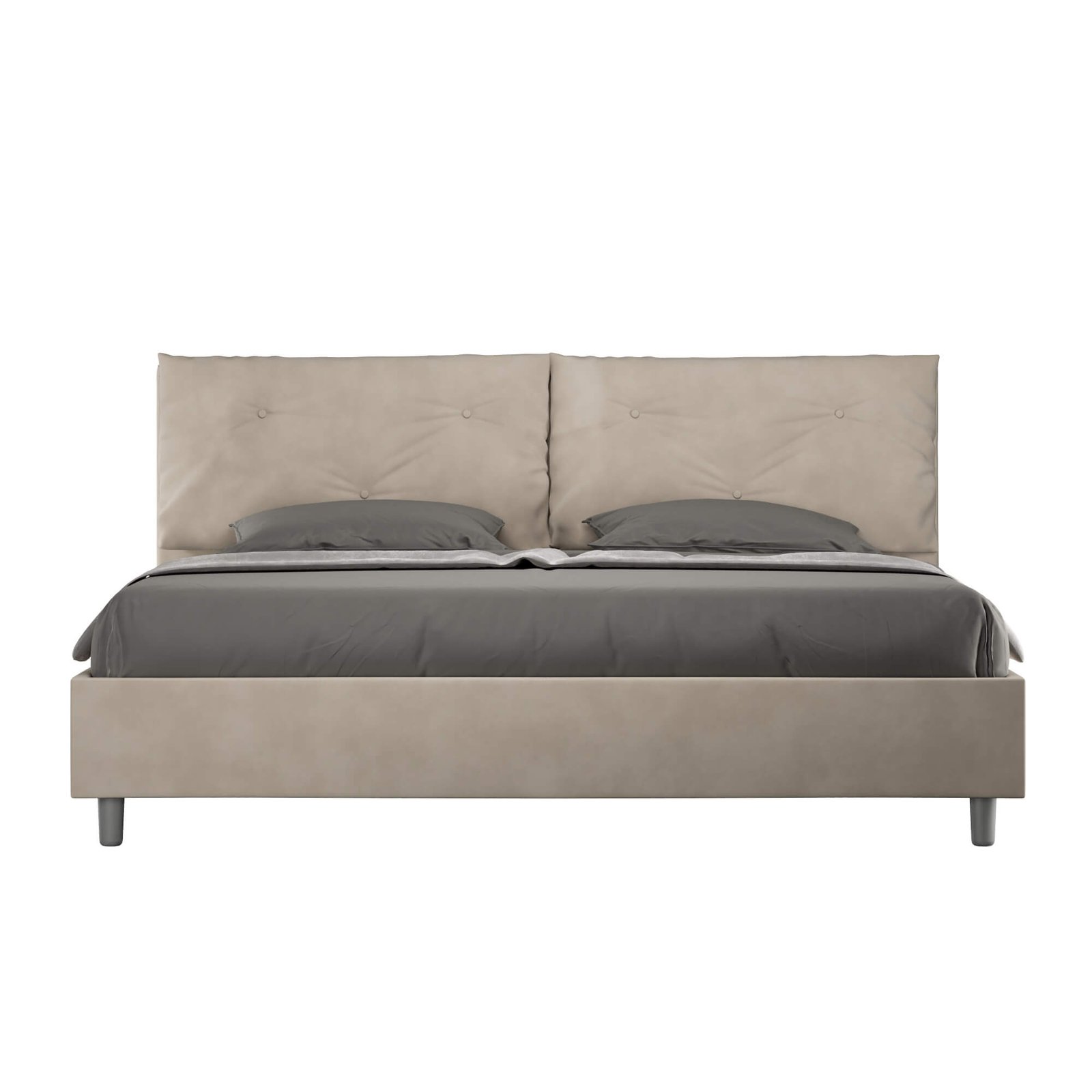 Letto Matrimoniale King size rivestito in Microfibra – APPIA