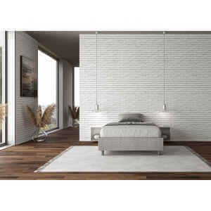 Letto una piazza e mezza rivestito in Tessuto Aragona – AZELIA