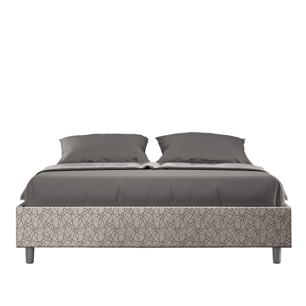 Letto Matrimoniale rivestito in Tessuto Era – AZELIA
