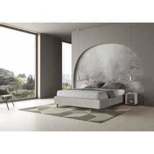 Letto Matrimoniale rivestito in Tessuto Labirinto – AZELIA