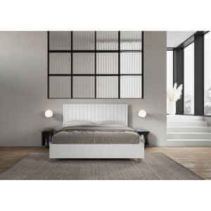 Letto Matrimoniale rivestito in Similpelle – BURMY