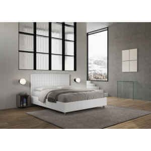 Letto Matrimoniale rivestito in Similpelle – BURMY