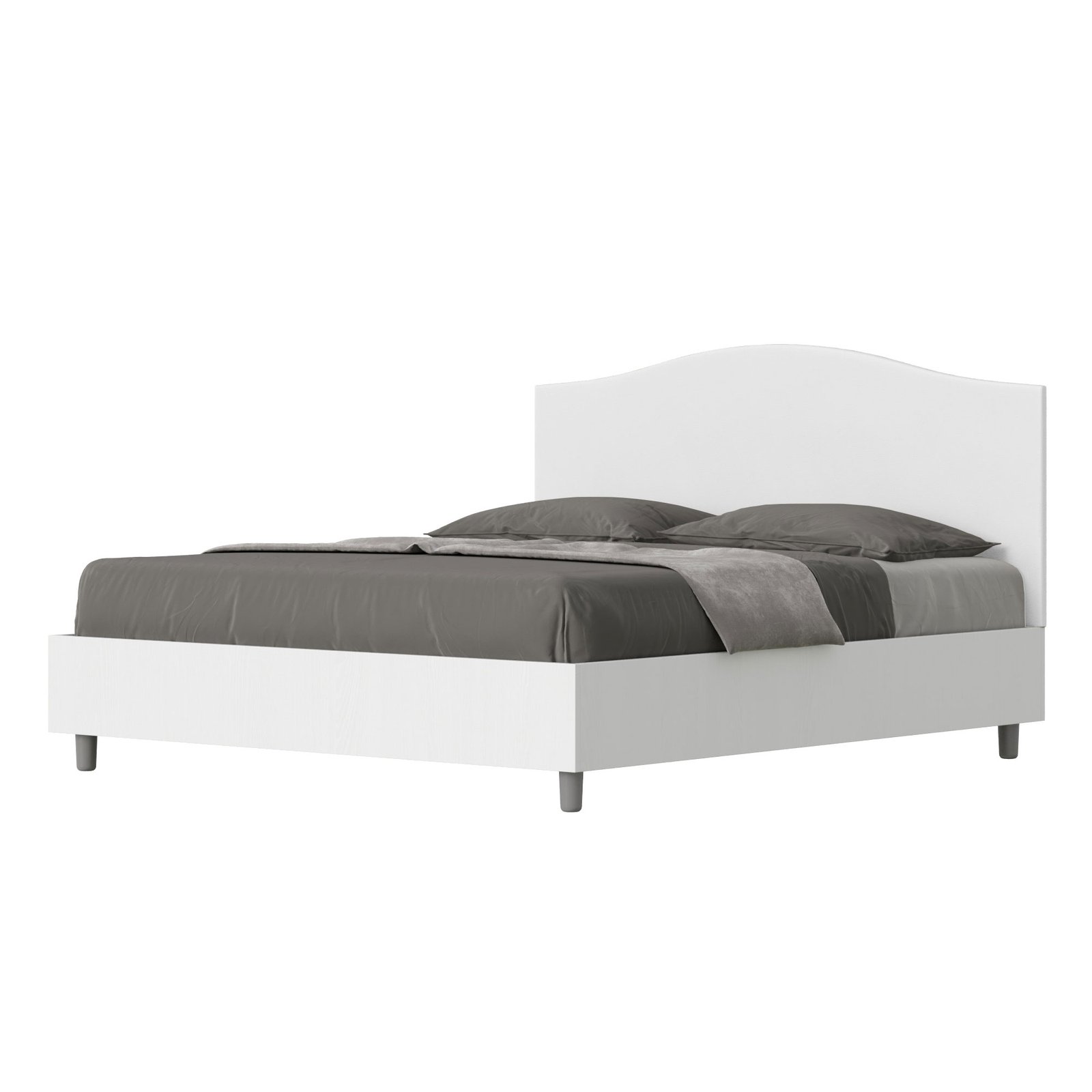 Letto Matrimoniale rivestito in Similpelle – GRACE
