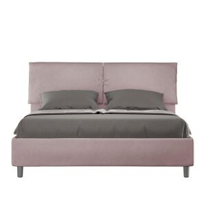 Letto Matrimoniale rivestito in Microfibra – MADOS