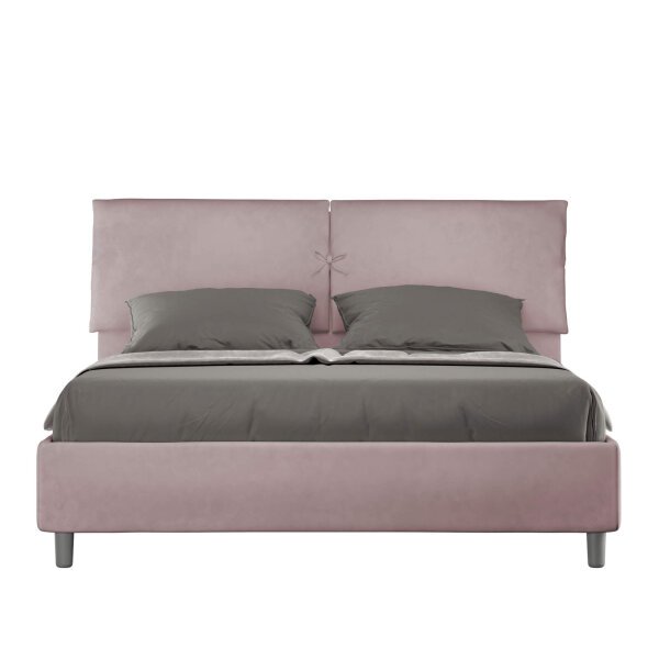 Letto Matrimoniale rivestito in Microfibra – MADOS