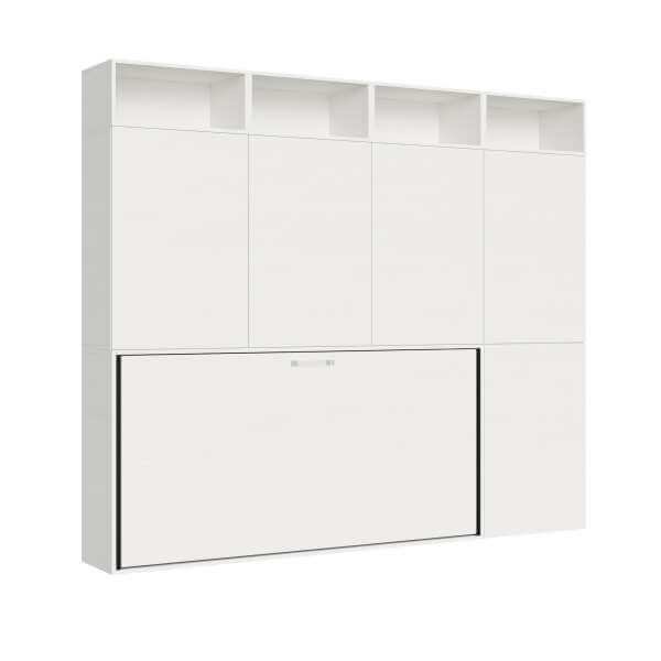 Letto a scomparsa singolo orizzontale con materasso composizione B – KANDO