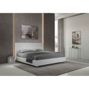 Letto Matrimoniale King size rivestito in Similpelle – MIKA