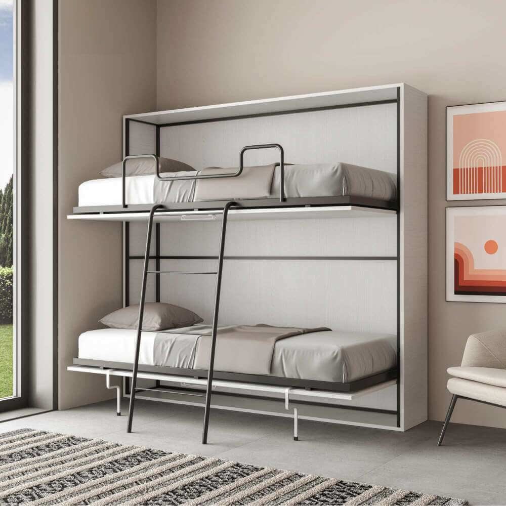 Letto a scomparsa doppio orizzontale – KANDO
