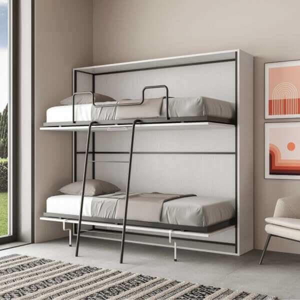 Letto a scomparsa doppio orizzontale – KANDO